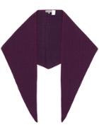 N.peal Embroidered Pointed Scarf - Pink & Purple