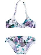 Young Versace - Floral Print Bikini - Kids - Polyester/spandex/elastane - 6 Yrs