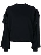 Ioana Ciolacu Sweater With Tie Sleeves - Black