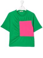 Marni Kids Teen Colour Block T-shirt - Green