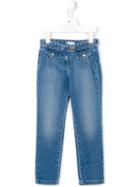 Chloé Kids Woven Waistband Jeans, Girl's, Size: 6 Yrs, Blue
