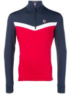Rossignol Colour Block Zipped Sweatshirt - Red
