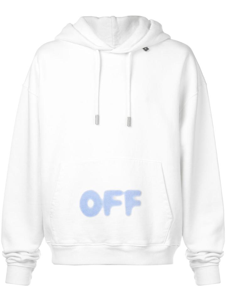 Off-white Blurred Logo Print Hoodie