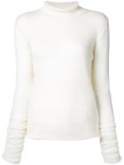 Le Ciel Bleu Sheer Jumper, Women's, Size: 36, White, Silk/wool