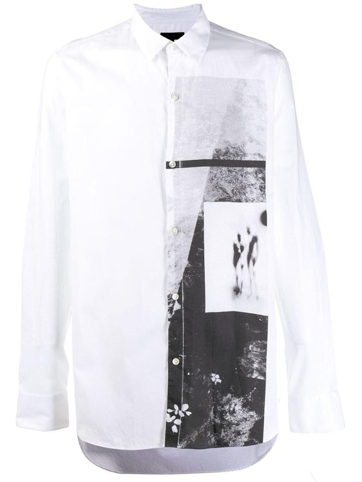 Ann Demeulemeester Graphic Print Shirt - White