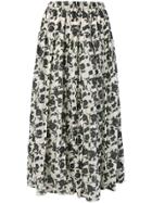 Sara Lanzi Pleated Midi Skirt - Nude & Neutrals