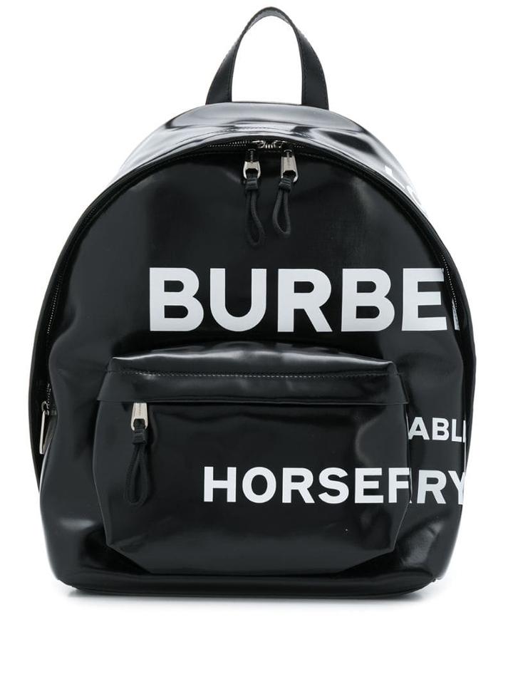 Burberry Horseferry Print Backpack - Black