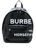 Burberry Horseferry Print Backpack - Black