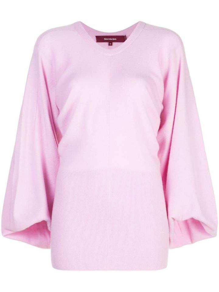 Sies Marjan Longsleeved Knitted Sweater - Pink