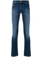 Jacob Cohen Stone Wash Tailored Jeans - Blue