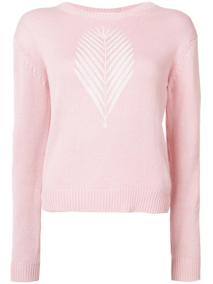 Julien David Crew Neck Jumper - Pink & Purple