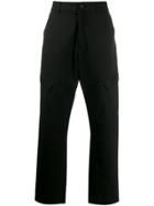 Raeburn Drill Straight-leg Trousers - Black