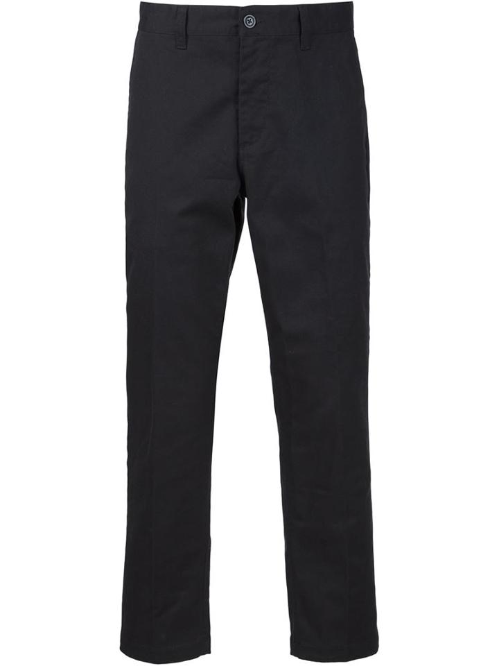 Obey Cropped Slim Trousers