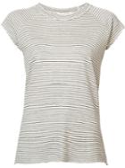 Nili Lotan Striped T-shirt, Women's, Size: Small, Black, Cotton