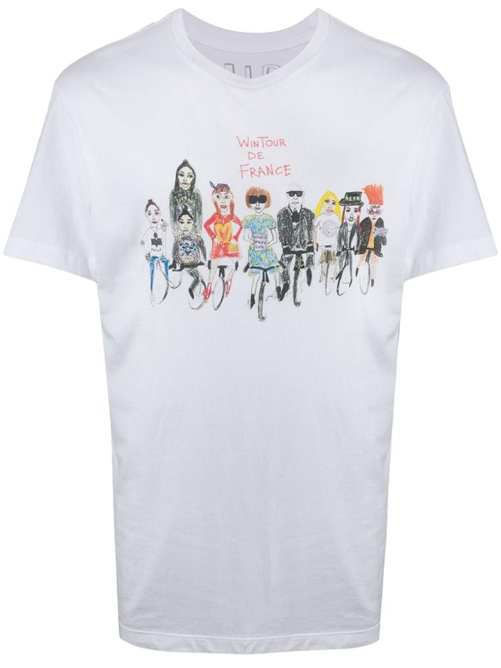 Unfortunate Portrait Wintour De France Print T-shirt - White