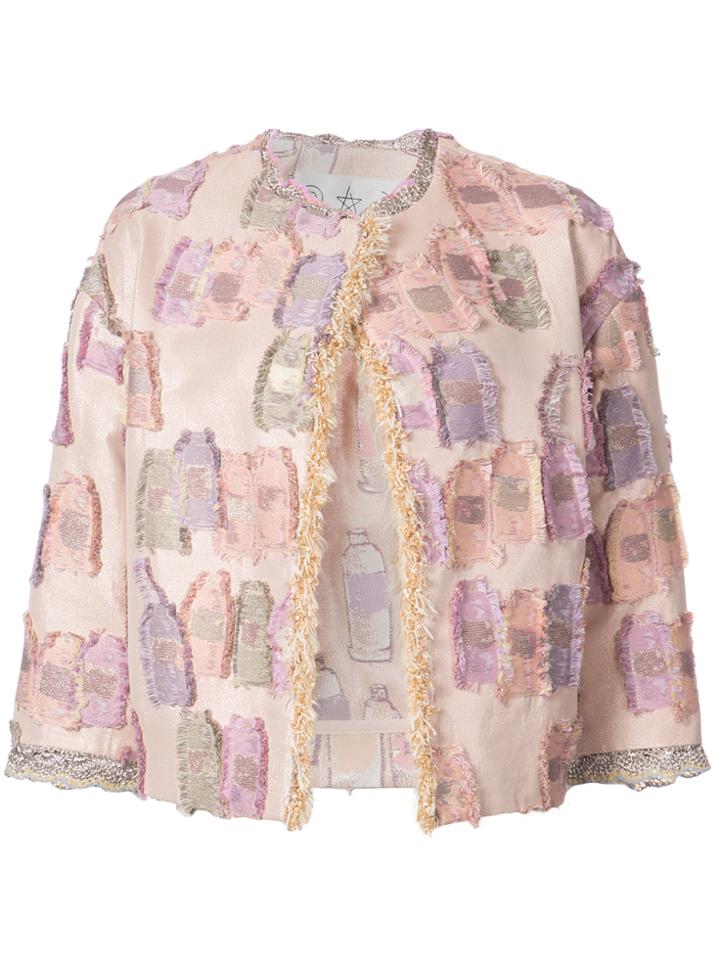 Tsumori Chisato Embroidered Fitted Jacket - Nude & Neutrals