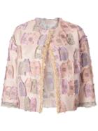 Tsumori Chisato Embroidered Fitted Jacket - Nude & Neutrals