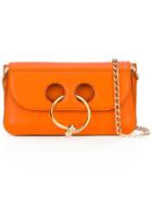 J.w.anderson Small Pierced Bag, Women's, Yellow/orange, Calf Leather