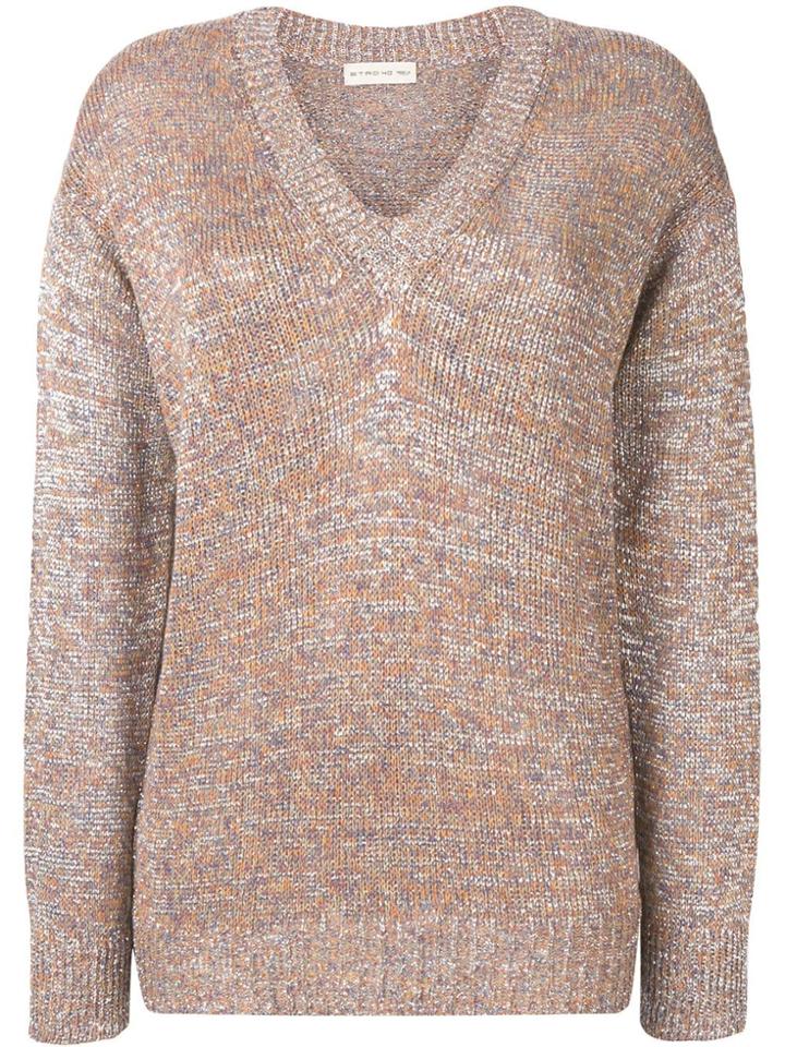 Etro V-neck Sweater - Neutrals