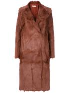 Tory Burch Anya Midi Coat - Brown
