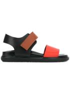 Marni Wide Strap Sandals - Black