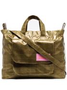 Natasha Zinko No Returnz No Refundz Checked Tote - Gold