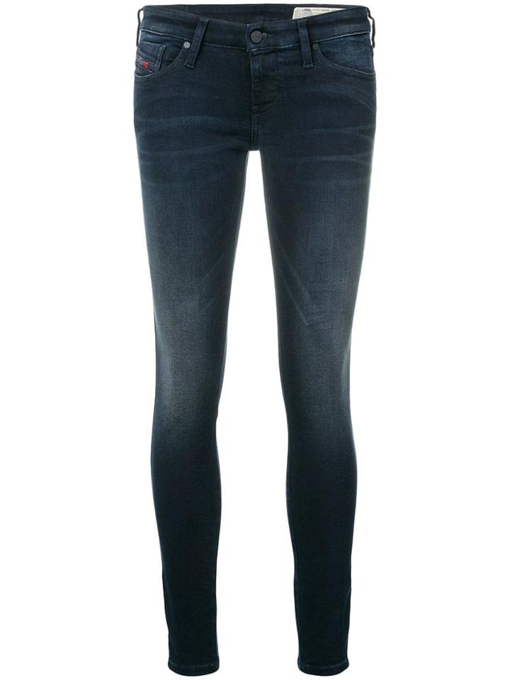 Diesel Skinzee-low-zip 084xw Jeans - Blue