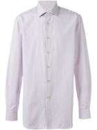 Kiton Striped Shirt, Men's, Size: 41, Cotton