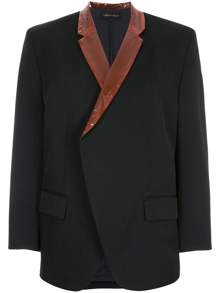 Comme Des Garçons Vintage Contrast Detail Boxy Blazer - Black