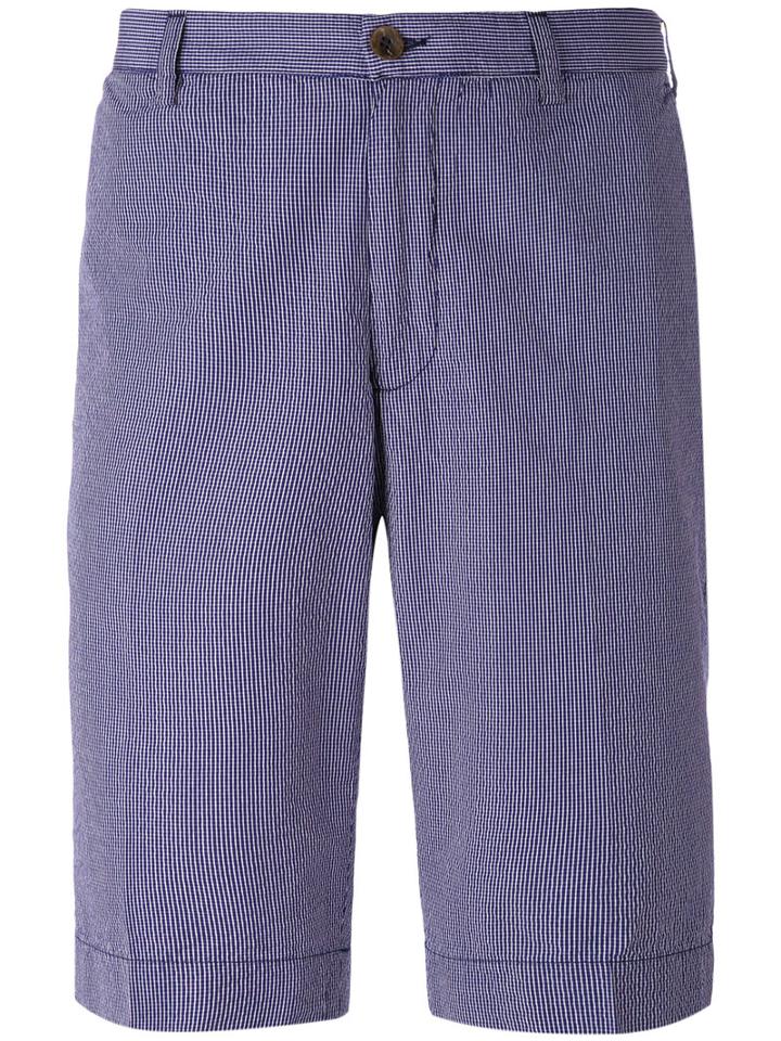 Canali - Check Pattern Shorts - Men - Cotton - 54, Blue, Cotton