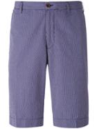 Canali - Check Pattern Shorts - Men - Cotton - 54, Blue, Cotton