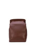 The Row Leather Backpack - Brown