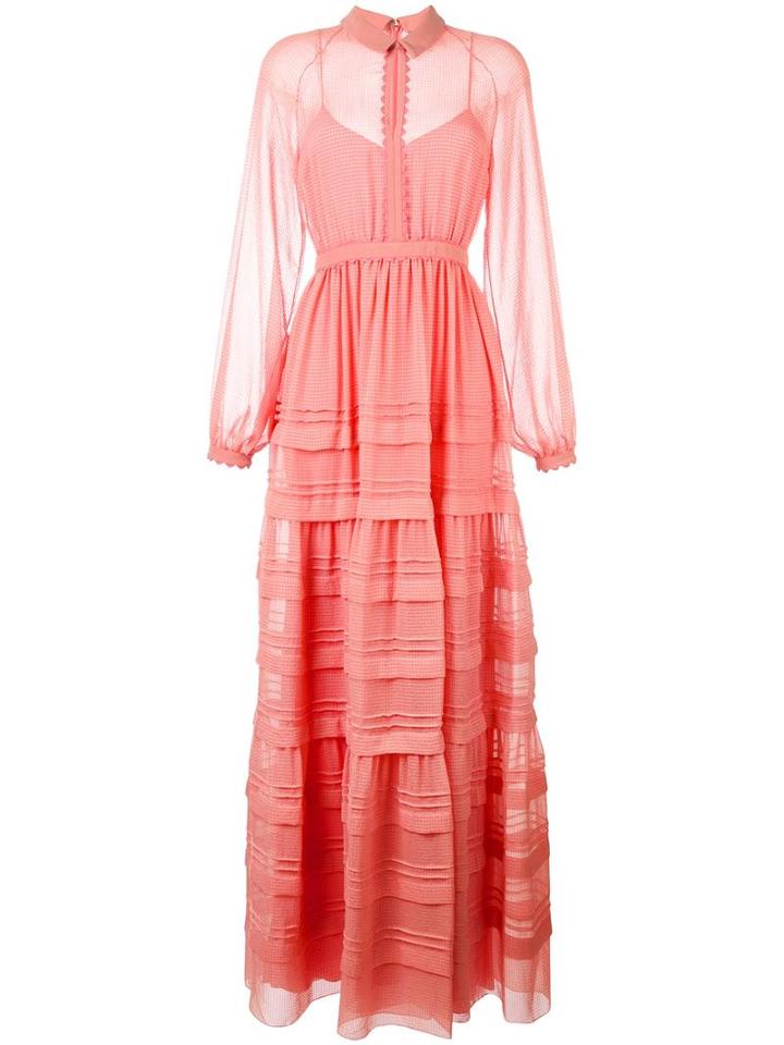 Roksanda 'katana' Dress, Women's, Size: 8, Pink/purple, Polyester/silk/acetate