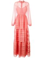 Roksanda 'katana' Dress, Women's, Size: 8, Pink/purple, Polyester/silk/acetate