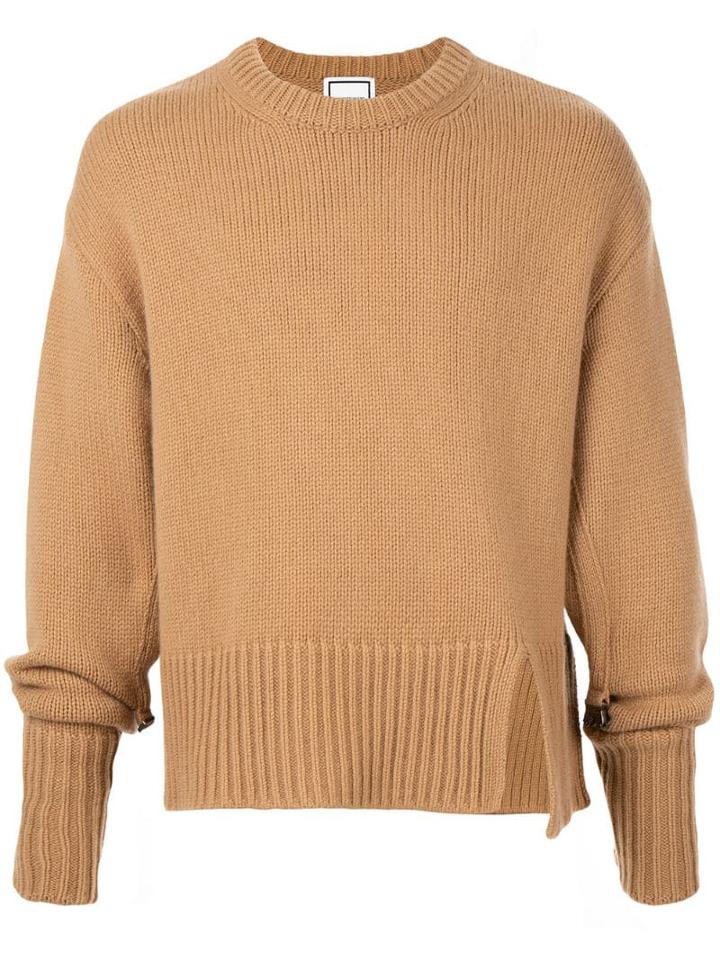 Wooyoungmi Asymmetric Hem Jumper - Neutrals