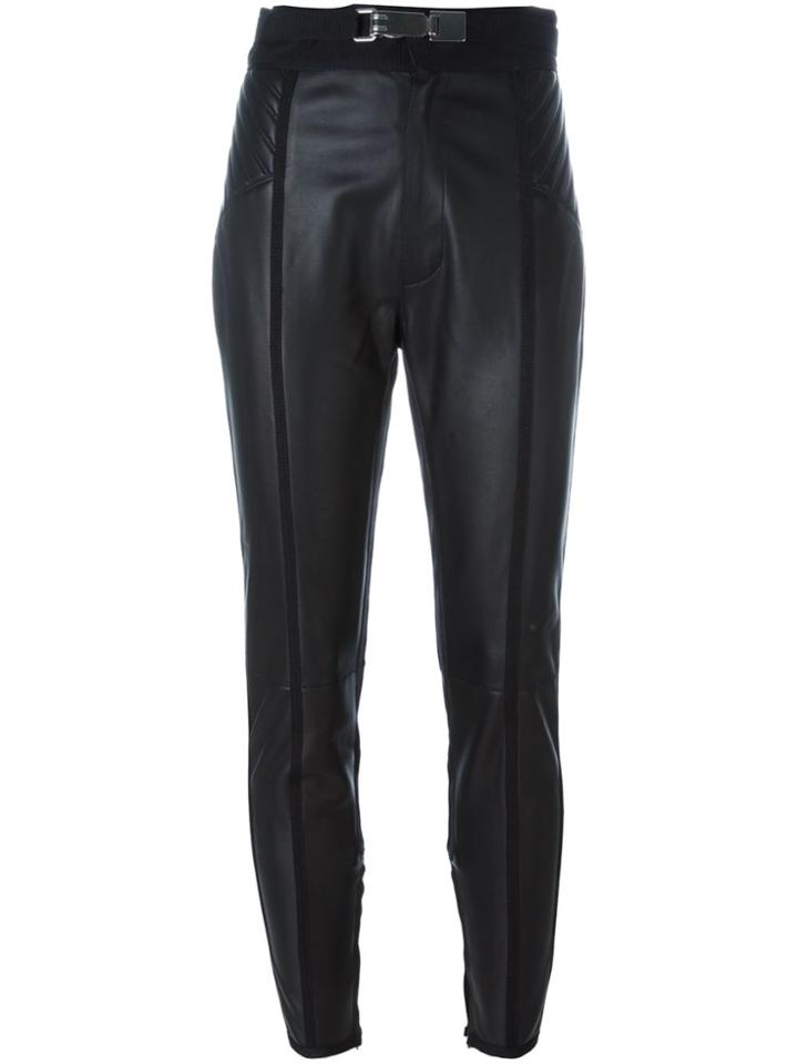 Dsquared2 Leather Trousers - Black
