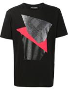 Neil Barrett Geometric Print T-shirt, Men's, Size: Medium, Black, Cotton