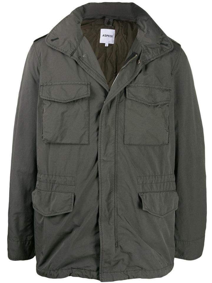 Aspesi Drawstring Waist Jacket - Grey