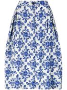 Andrea Marques Tile Print A-line Skirt - Unavailable