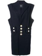 Yohji Yamamoto Vintage Sleeveless Blazer Dress - Blue