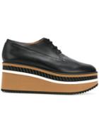 Clergerie Lomia Wedge Derby Shoes - Black