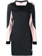 Liu Jo Colour Block Knitted Dress - Black