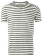 Société Anonyme Striped T-shirt, Men's, Size: Xl, Green, Cotton
