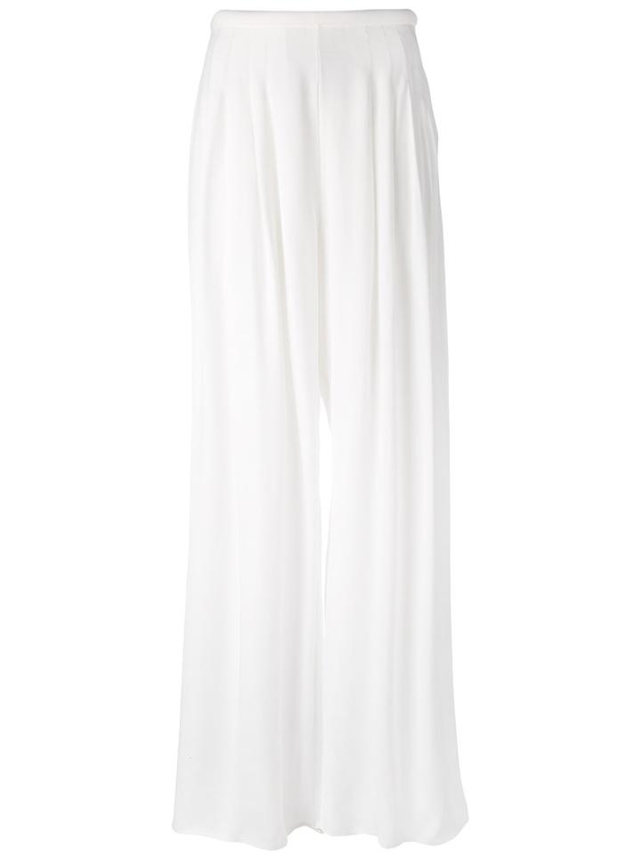 C/meo - Wide Leg Trousers - Women - Polyester/viscose - M, White, Polyester/viscose