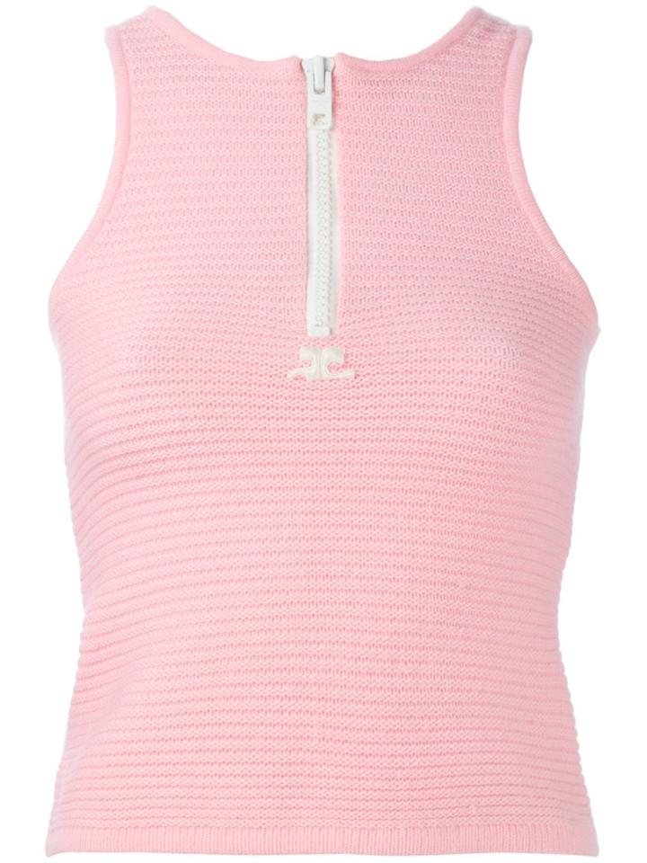Courrèges Vintage Sleeveless Top - Pink & Purple