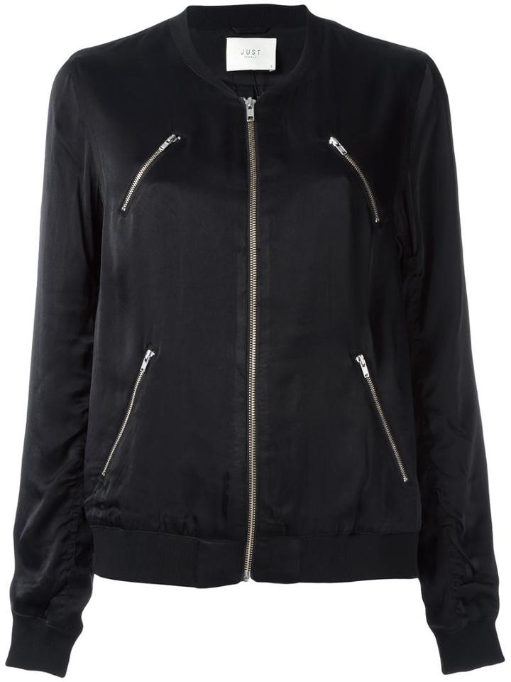 Just Female 'painter' Bomber Jacket, Women's, Size: Large, Viscose