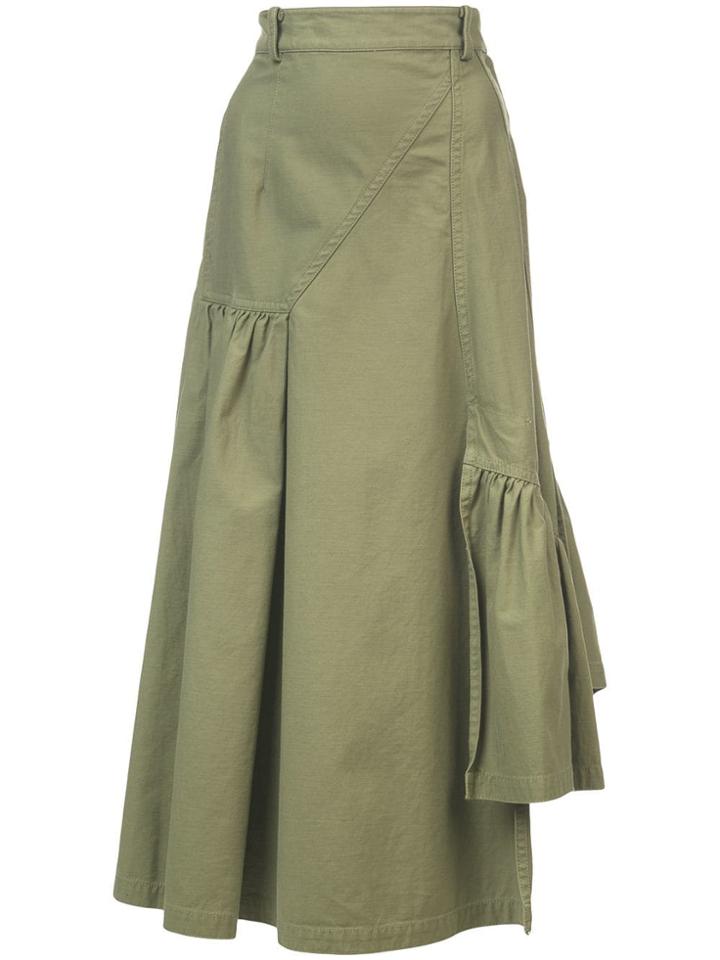 3.1 Phillip Lim Utility Belted Skirt - Green