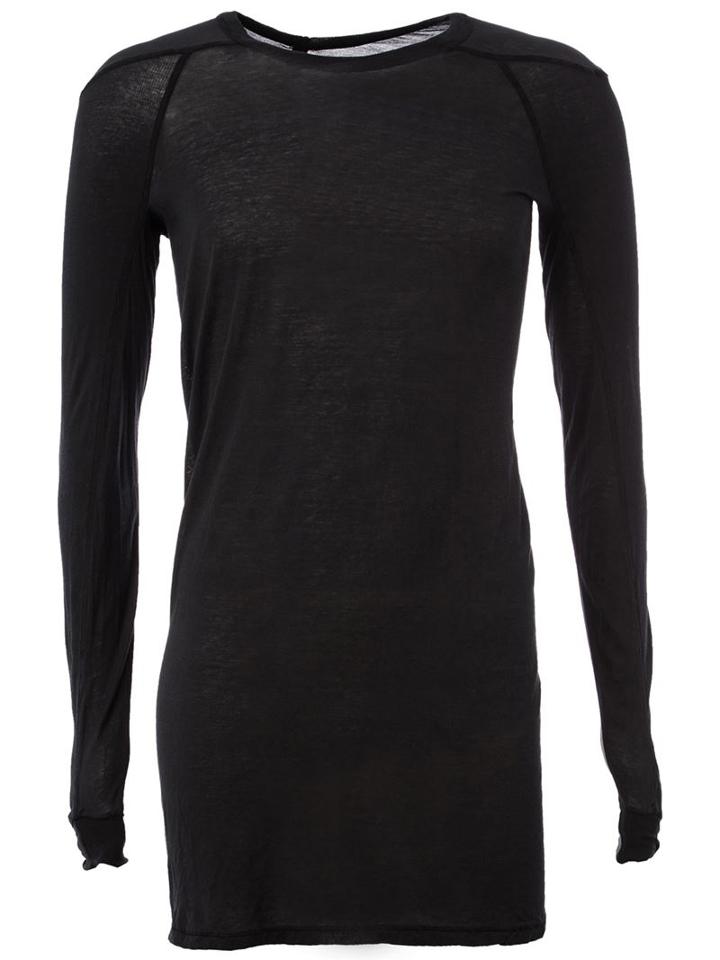 Boris Bidjan Saberi Semi Sheer Long Fitted T-shirt