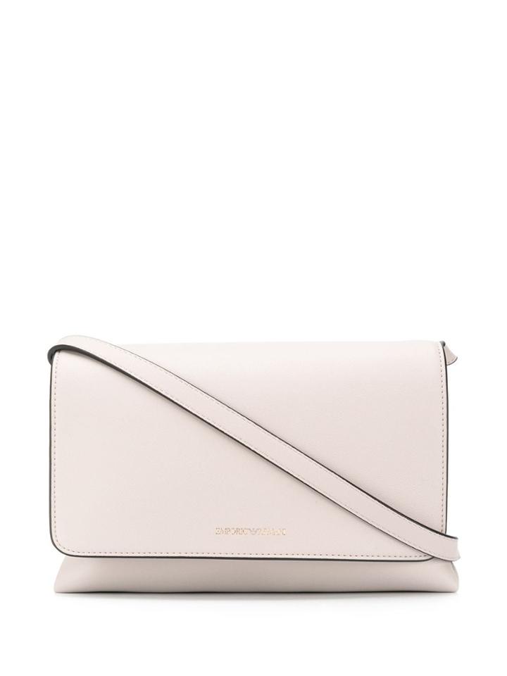 Emporio Armani Embossed Logo Shoulder Bag - Grey