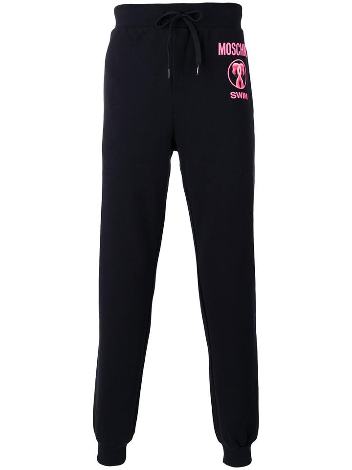 Moschino - Flamingo Print Track Pants - Men - Cotton - Xl, Blue, Cotton